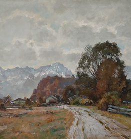 Paul Johann Walch (1881 - 1958) » Öl-Gemälde süddeutsche Malerei Münchner Malerschule Zugspitze Loisachtal