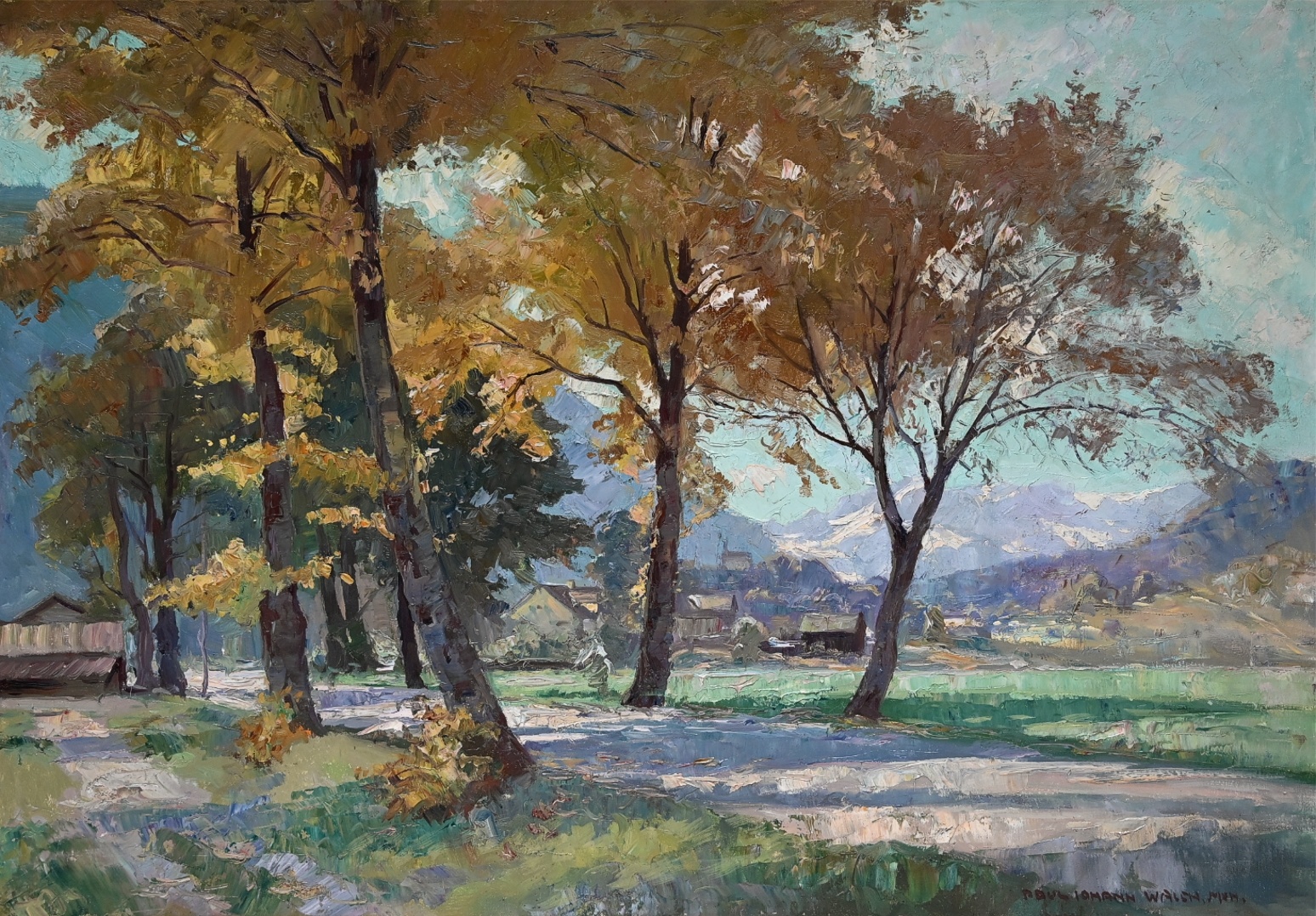 Paul Johann Walch (1881 - 1958) » Öl-Gemälde Impressionismus süddeutsche Malerei Münchner Malerschule Loisachtal