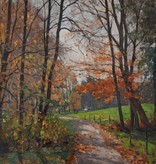 Jahreszeiten Robert Franz Curry (1872 - 1955) » Öl-Gemälde Impressionismus Herbst Landschaft süddeutsche Malerei Münchner Maler