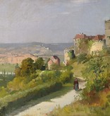 Friedrich Ortlieb (1838 - 1909) » Öl-Gemälde Realismus Impressionismus Landschaft Burg Schloss süddeutsche Malerei