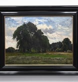 Fritz Halberg-Krauss (1874 - 1951) » Öl-Gemälde Landschaftsgemälde Impressionismus Ernte Landschaft  Münchner Malerschule süddeutsche Malerei
