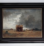 Fritz Halberg-Krauss (1874 - 1951)  » Öl-Gemälde Landschaftsgemälde Impressionismus Ernte Landschaft Münchner Malerschule süddeutsche Malerei