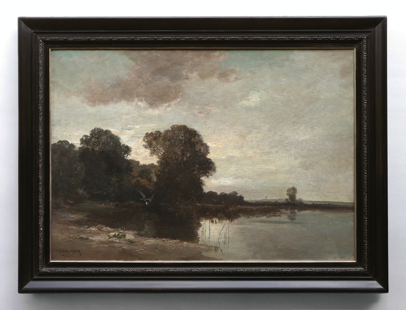 Fritz Halberg-Krauss (1874 - 1951) » Öl-Gemälde Landschaftsgemälde Impressionismus Landschaft Münchner Malerschule süddeutsche Malerei