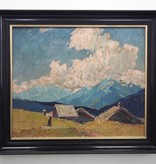 Hertha Georgi von Sternburg (1883 - 1945) »  Öl-Gemälde Impressionismus Alpen Landschaft