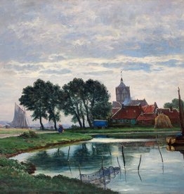 Arthur Bell (1876 - 1966) » Öl-Gemälde Impressionismus norddeutsche Landschaft Friesische Inseln Düsseldorfer Malerschule