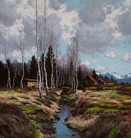 Carl Schaette (1884 - 1951) » Öl-Gemälde Landschaftsgemälde  Impressionismus Landschaft Münchner Maler süddeutsche Malerei