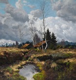 Carl Schaette (1884 - 1951) » Öl-Gemälde Landschaftsgemälde  Impressionismus Landschaft Münchner Maler süddeutsche Malerei