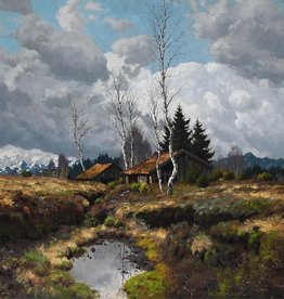 Carl Schaette (1884 - 1951) » Öl-Gemälde Landschaftsgemälde  Impressionismus Landschaft Münchner Maler süddeutsche Malerei