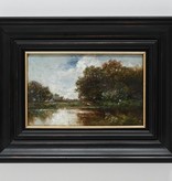 Adolf Heinrich Lier (1826 - 1882 ) zugeschr. » Öl-Gemälde Landschaft Barbizon Münchner Malerschule