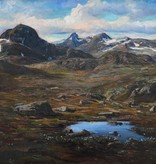 Gebirgslandschaften Wilhelm Volz (1855 - 1901) » Öl-Gemälde Postimpressionismus Klassische Moderne Sezession Alpen Landschaft süddeutsche Malerei