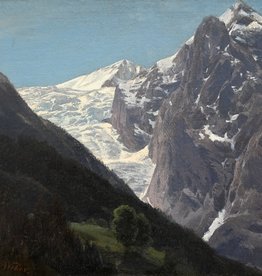 Im Bann der Berge Paul Weber (1832 - 1916) » Öl-Gemälde Biedermeier Spätromantik Realismus Alpen Landschaft