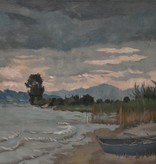 Arthur Seufert 1880 - 1972) » Öl-Gemälde Süddeutsche Malerei Bodensee Landschaft schwäbischer Impressionismus Landschaftsgemälde