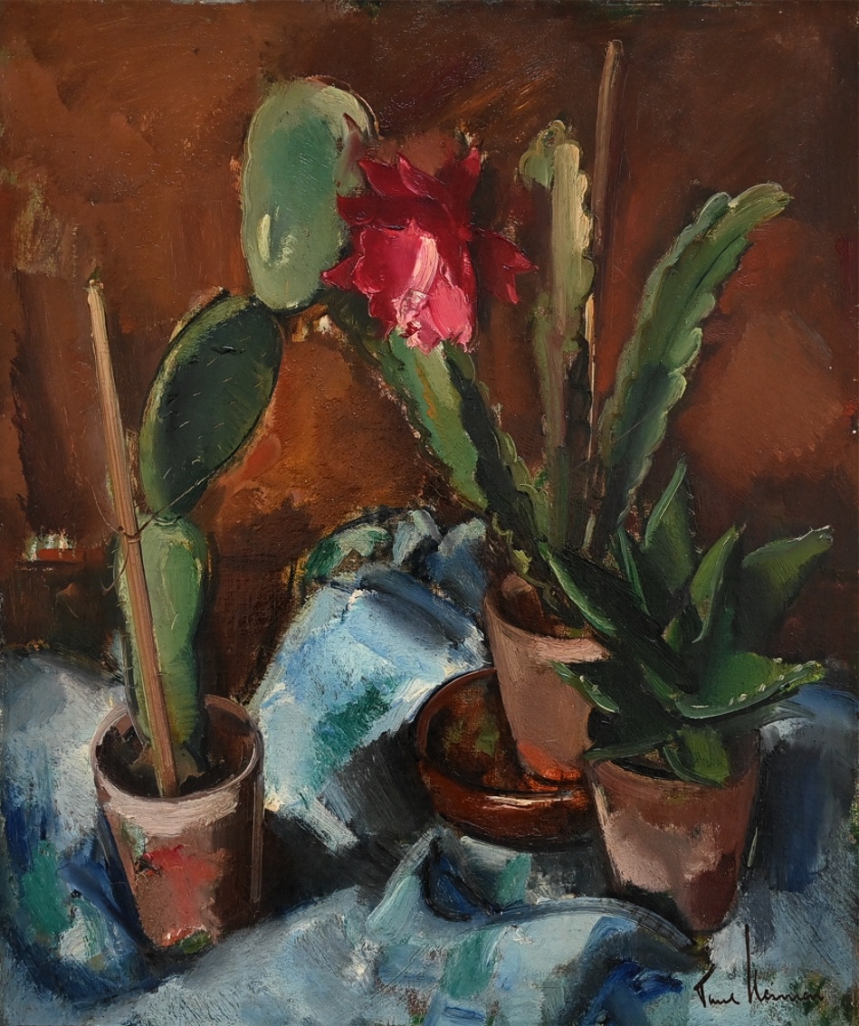 Paul Heimen (1898 - 1978) » Öl-Gemälde Postimpressionismus Klassische Moderne Blumen Stillleben