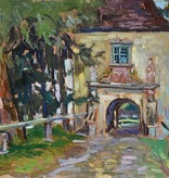 Arnold Karl Wratschko (1900 - 1973) » Öl-Gemälde Impressionismus Klassische Moderne Landschaft Schloss österreichische Schule