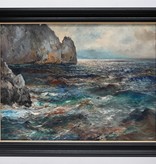 Nicola Costanzi (1893-1967) » Öl-Gemälde Impressionismus Meer Italien Capri italienische Küstenlandschaft