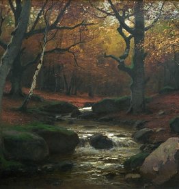 Konrad Alexander Müller-Kurzwelly (1855-1914) » Öl-Gemälde  Waldlandschaft Wald Landschaft Naturalismus Berliner Maler