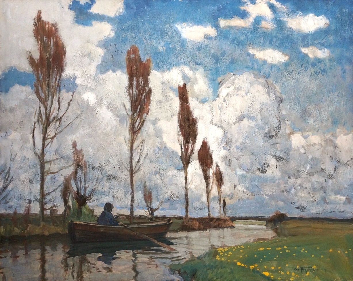 Carl Kayser-Eichberg (1873 - 1964) » Gemälde Mischtechnik Jugendstil Sezession Impressionismus Landschaft Klassische Moderne