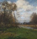 August Fink (1846 - 1916) » Öl-Gemälde Landschaft Realismus Münchner Malerschule