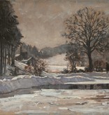 Paul Thiem  (1958 - 1922) » Öl-Gemälde Impressionismus Winter Landschaft Winterlandschaft süddeutsche Malerei