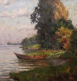 Richard Seemann (1857 - 1930) » Öl-Gemälde Landschaftsgemälde Impressionismus schwäbischer Maler Landschaft Bodensee süddeutsche Malerei
