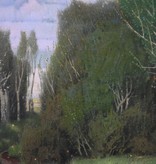 August Falcke (1872 - 1930) » Öl-Gemälde Jugendstil Secession Landschaft