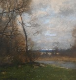 August Fink (1846 - 1916) » Öl-Gemälde Landschaft Realismus Münchner Malerschule