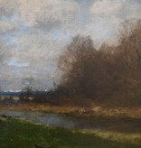 August Fink (1846 - 1916) » Öl-Gemälde Landschaft Realismus Münchner Malerschule