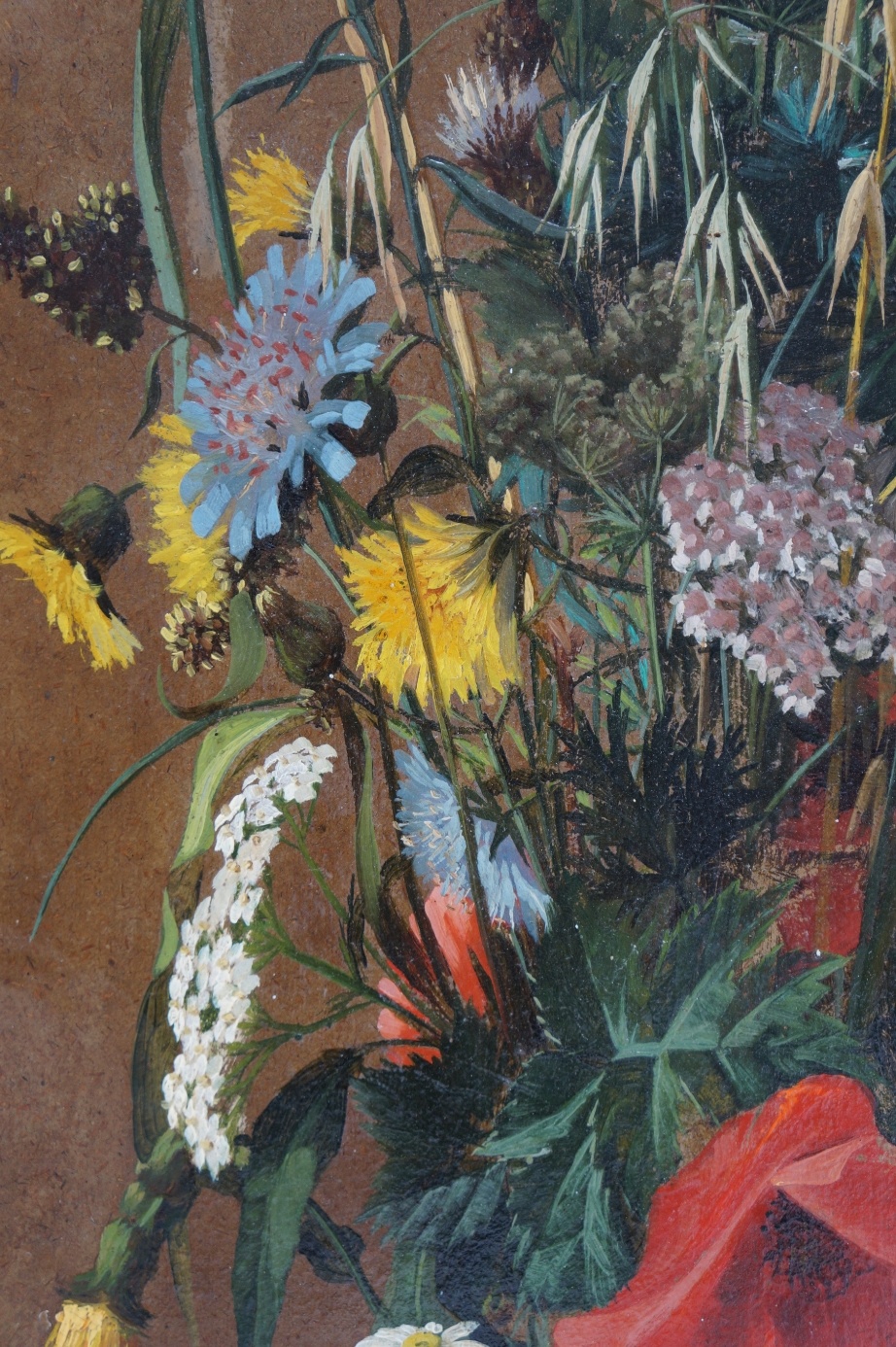 Maler des 19. Jahrhunderts » Öl-Gemälde Romantik Biedermeier Realismus Stillleben Blumen Blumenstillleben Blumenmalerei