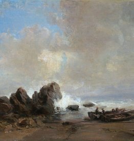 Maler des 19. Jahrhunderts » Öl-Gemälde Romantik Biedermeier Meer Marinemalerei Seestück Küstenlandschaft Meerblick Landschaft