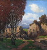 Gustav Wilhelm Lautenschläger (1858 - nach 1945) » Öl-Gemälde Jugendstil Art Déco Landschaft österreichische Malerei