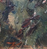 Anna Klein (1883 - 1941) » Öl-Gemälde Schloss Neuschwanstein Alpen Impressionismus Dachauer Künstlerkolonie süddeutsche Malerei