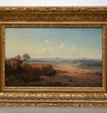 Italien - Sehnsuchtsorte im Süden Friedrich August Reinhardt (1831 - 1915) » Öl-Gemälde Campagna Rom Spät-Romantik Biedermeier Landschaft Italien Grand Tour - sächsischer Künstler