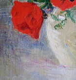 Maler um 1900  » Öl-Gemälde Impressionismus Blumenstillleben Mohn Mohnblumen Kornblumen Blumen Stillleben Berliner Sezession