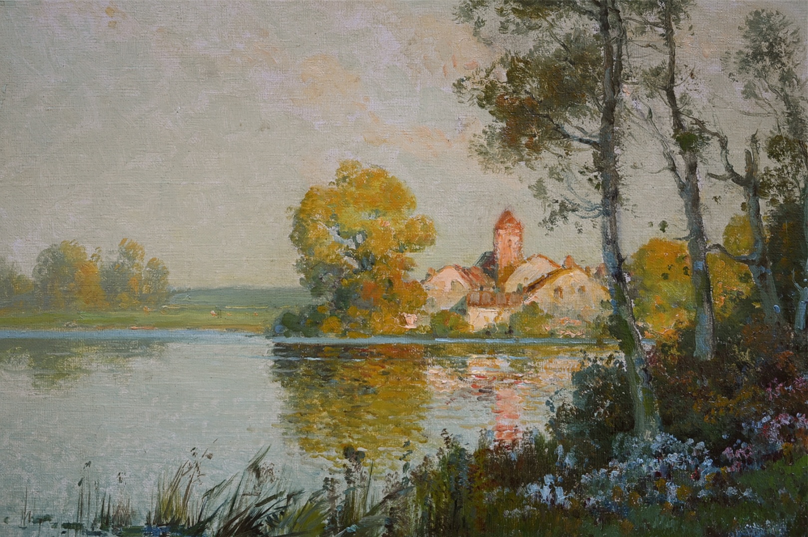 Éloi Noël Bouvard (1875 - 1957) » Öl-Gemälde Impressionismus Frankreich Landschaft