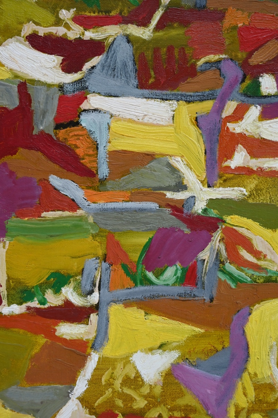 Karl-Heinz Krauskopf (1930 - 1984) » Öl-Gemälde abstrakter Expressionismus Informel Moderne Kunst