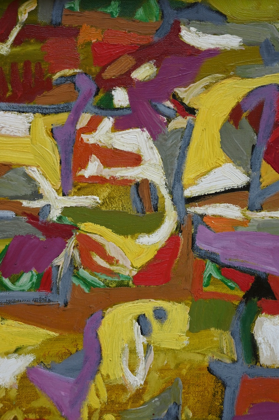 Karl-Heinz Krauskopf (1930 - 1984) » Öl-Gemälde abstrakter Expressionismus Informel Moderne Kunst