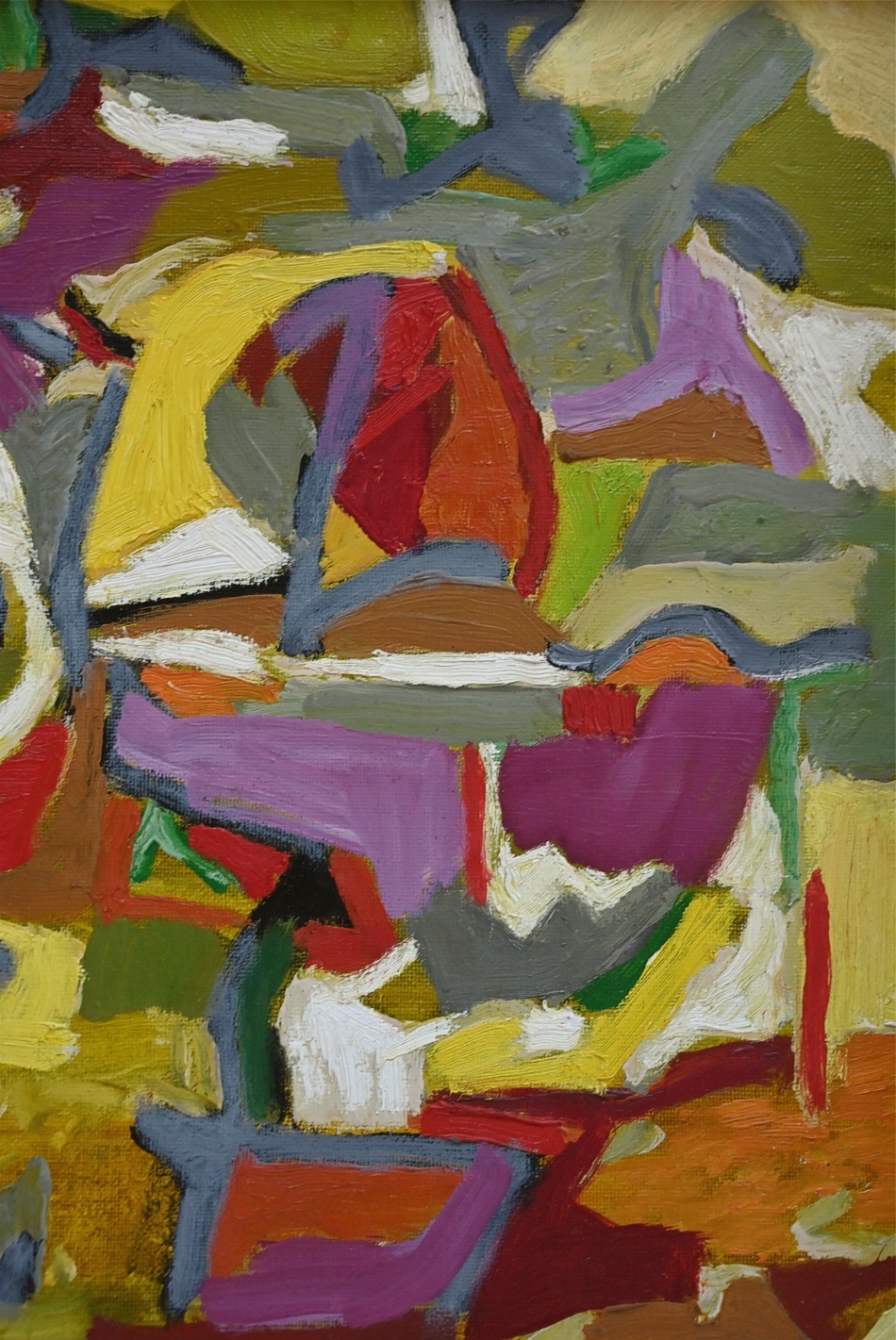 Karl-Heinz Krauskopf (1930 - 1984) » Öl-Gemälde abstrakter Expressionismus Informel Moderne Kunst