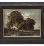 Fritz Halberg-Krauss (1874 - 1951) » Öl-Gemälde Landschaftsgemälde Impressionismus Landschaft Kühe Münchner Malerschule süddeutsche Malerei