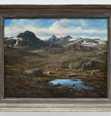 Gebirgslandschaften Wilhelm Volz (1855 - 1901) » Öl-Gemälde Postimpressionismus Klassische Moderne Sezession Alpen Landschaft süddeutsche Malerei