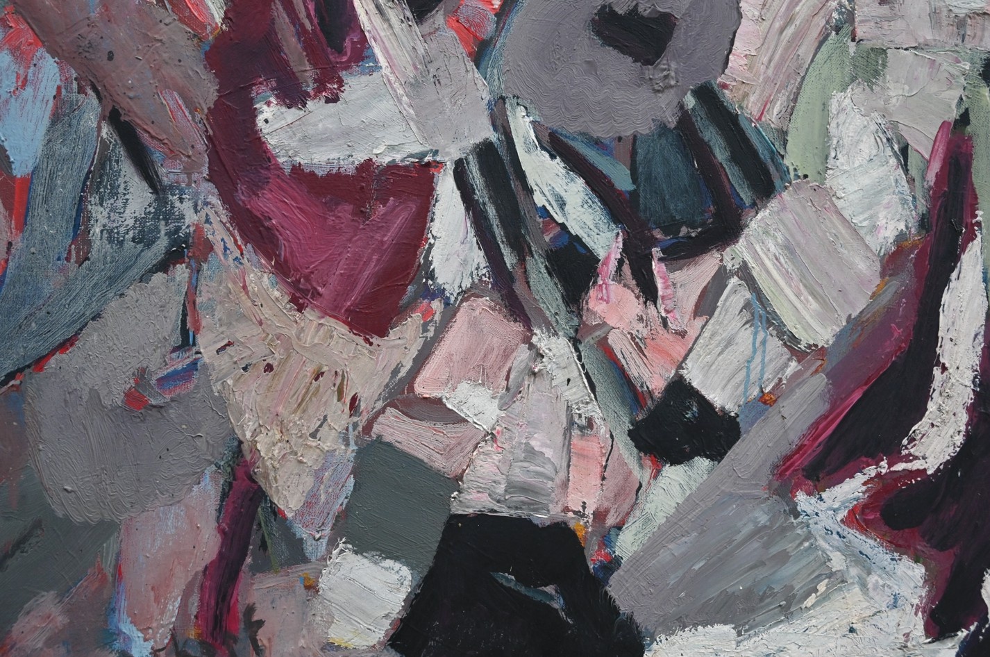Karl-Heinz Krauskopf (1930 - 1984) » Öl-Gemälde abstrakter Expressionismus Informel Moderne