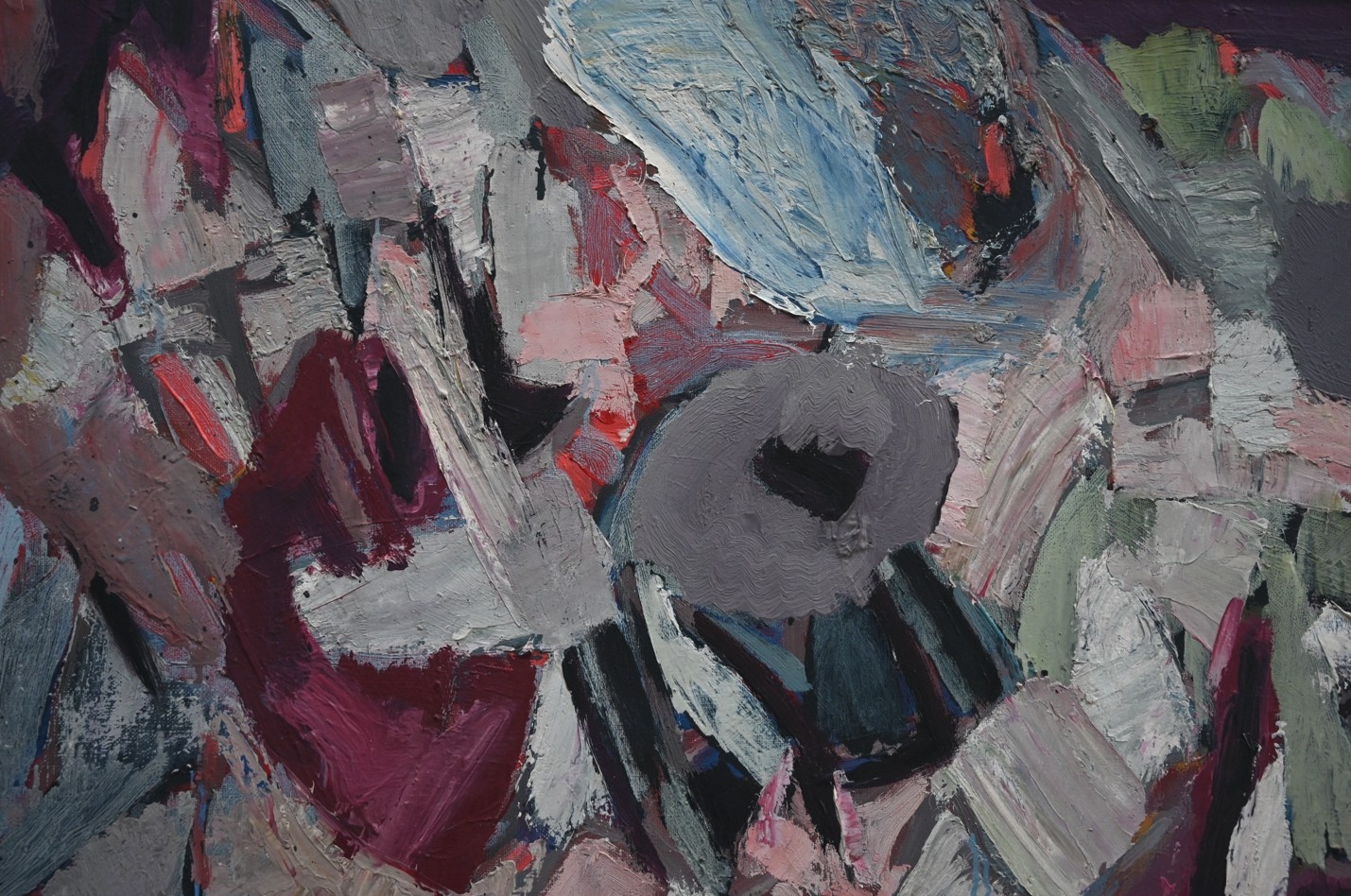 Karl-Heinz Krauskopf (1930 - 1984) » Öl-Gemälde abstrakter Expressionismus Informel Moderne
