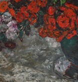 Die schönsten Blumenstillleben August von Brandis  (1859 - 1947) » Öl-Gemälde Impressionismus Blumenstillleben Bartnelken Blumen Stillleben