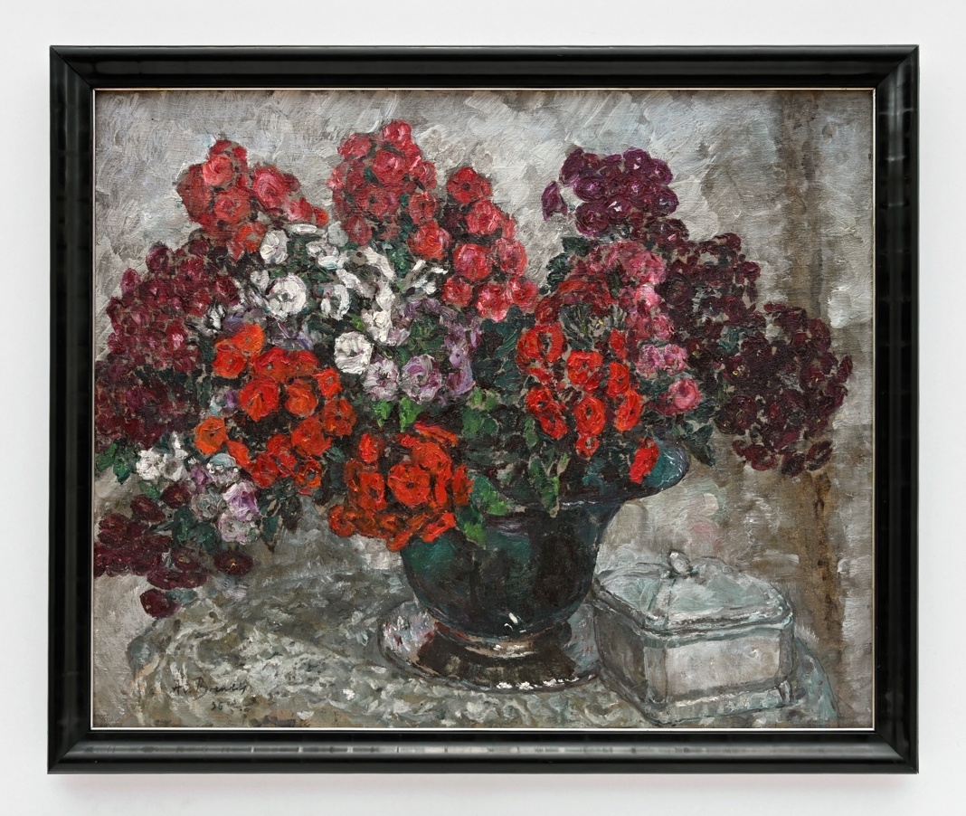 Die schönsten Blumenstillleben August von Brandis  (1859 - 1947) » Öl-Gemälde Impressionismus Blumenstillleben Bartnelken Blumen Stillleben