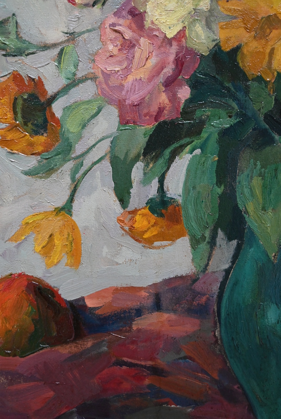Josef Lindemann  (*1880) » Öl-Gemälde Blumen Stillleben Blumenstillleben Impressionismus