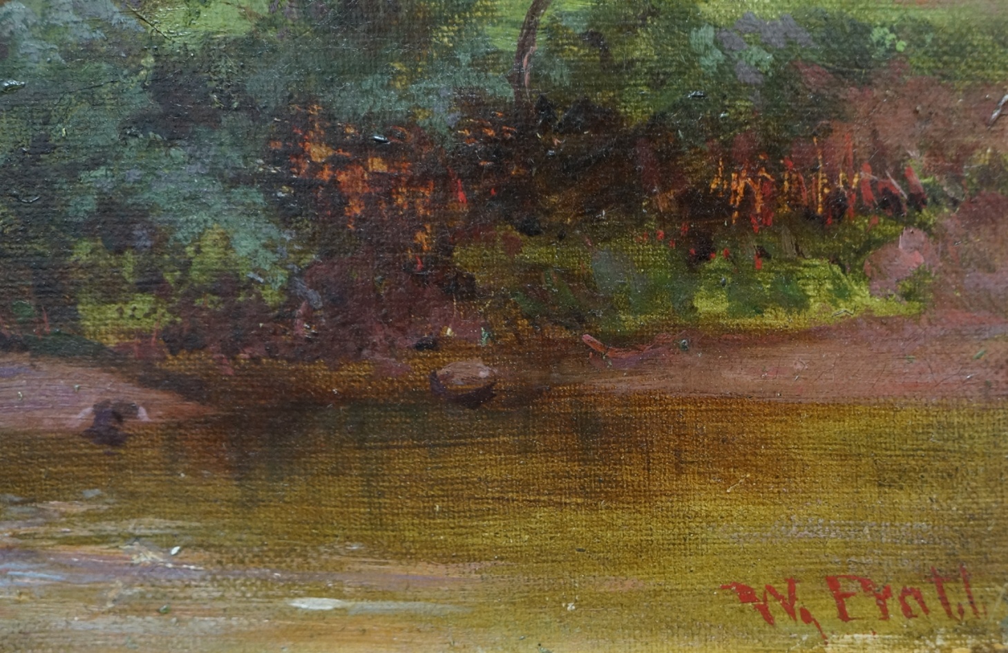 W. Pratt (Maler des 19. Jahrhunderts) » Öl-Gemälde Realismus Landschaft englische Schule