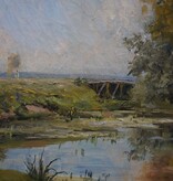 Oscar Leu (1864 - 1942)  » Öl-Gemälde Impressionismus Landschaft Münchner Malerschule süddeutsche Malerei Landschaft süddeutsche Malerei