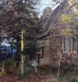 Maler um 1900 (Umkreis Elisabeth von Eicken 1862 - 1940) » Öl-Gemälde Impressionismus Jugendstil Ostsee Waldlandschaft Künstlerkolonie Ahrenshoop