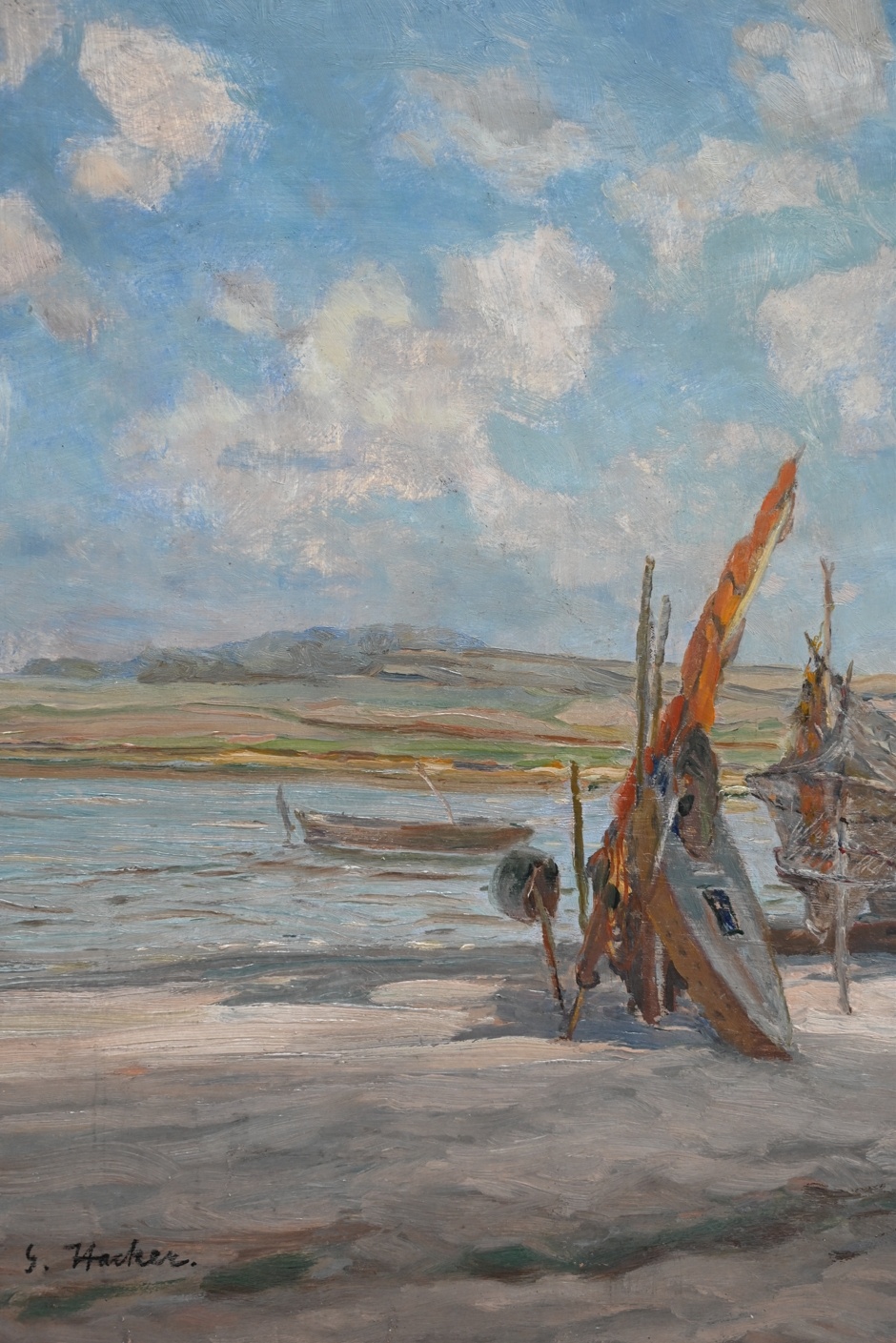 Georg Hacker (1863 - 1945) » Öl-Gemälde Impressionismus Landschaft