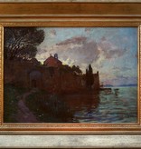 Franz Xaver Hoch (1869 - 1916) » Öl-Gemälde Impressionismus Meer mediterrane Küstenlandschaft