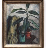 Wilhelm Morano (*1885) » Öl-Gemälde Stillleben Gummibaum Neue Sachlichkeit
